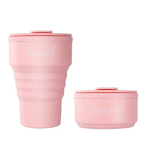 BPA Free Food Grade Silicone, 16oz 375ml Collapsible Travel Mug for Outdoor