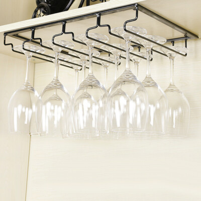 portabicchieri da cucina LINFIDITE Portabicchieri da vino nero organizer per bicchieri da vino 