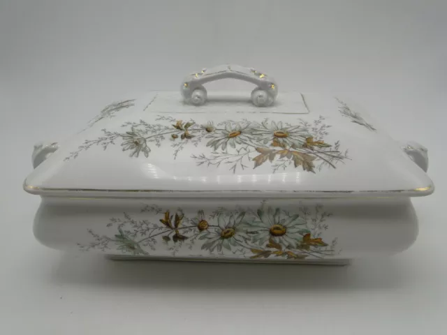 Old Maddock & Co England Rectangular Covered Vegetable Dish Royal Stone China