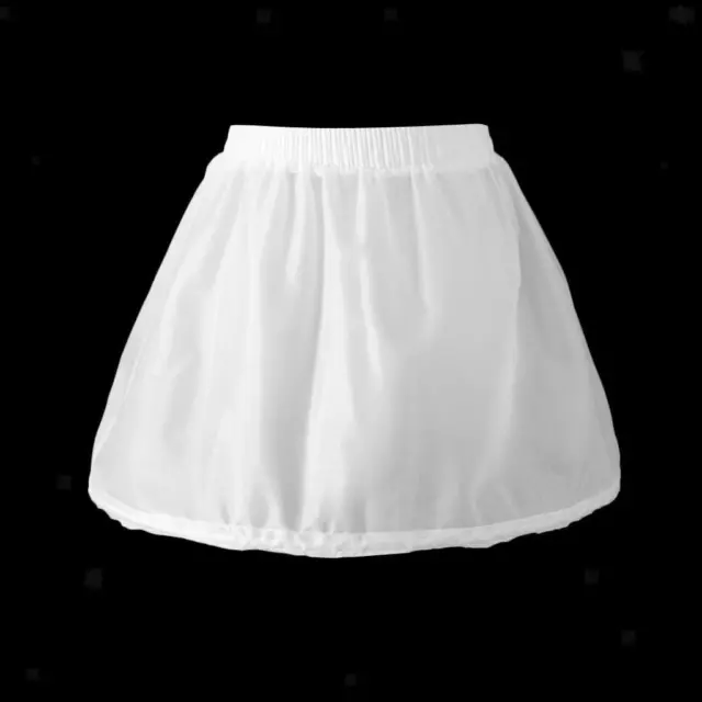 Girls Petticoat Skirt, Underskirt and Kids White Half Slip Skirt for Formal