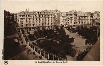 CPA AK MAROC CASABLANCA - Le square gentil (118006)