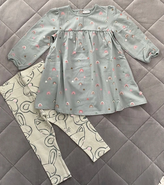 NEXT Baby Girls 12-18 Months Dress And Leggings Set Outfit - New without tags 