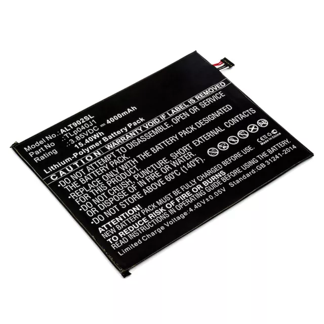 Ersatz Akku für Alcatel TLp040J1 TLP040K7 4000mAh