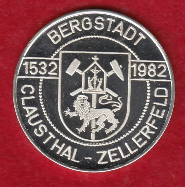 Silbermedaille 1982 450 Jahre Bergstadt Clausthal-Zellerfeld