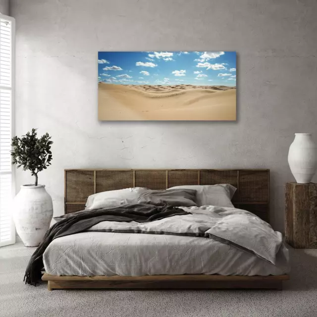 Tempered Glass Print Home Modern  100x50 The Desert at Noon 3