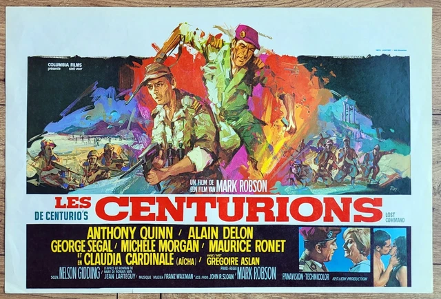 BELGIAN POSTER LES CENTURIONS, LOST COMMAND, ALAIN DELON, ANTHONY QUINN