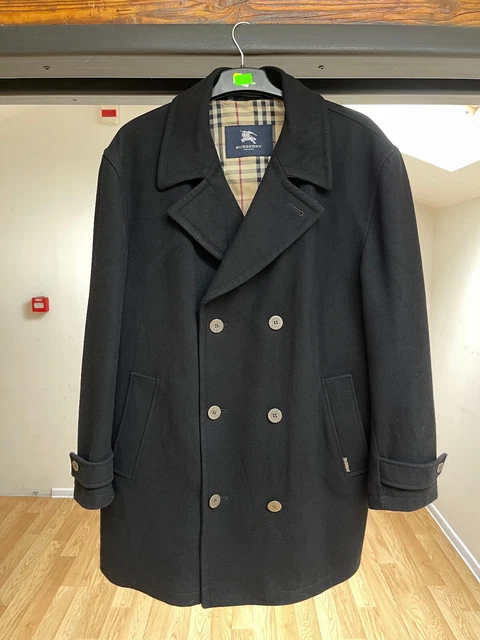 Mens burberry hotsell pea coat