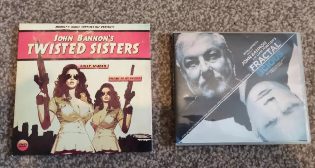 John Bannon's Twisted Sisters & Fractal Icious Magic Dvds With Gimmicks