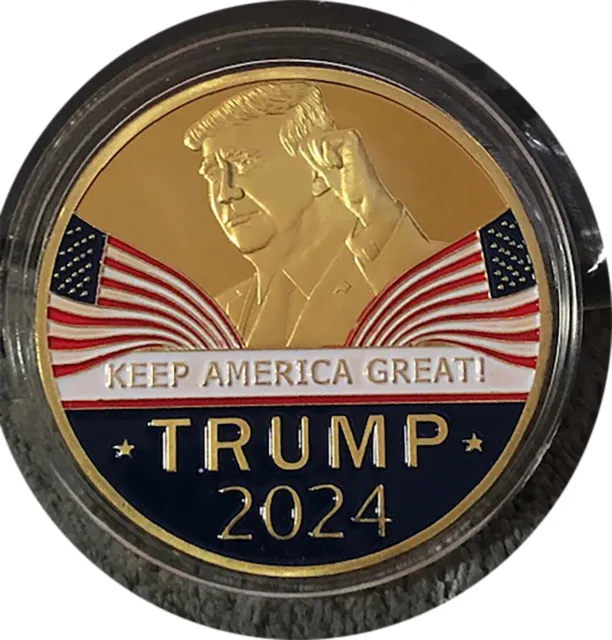 Donald Trump 2020 & 2024 Coin  Challenge President