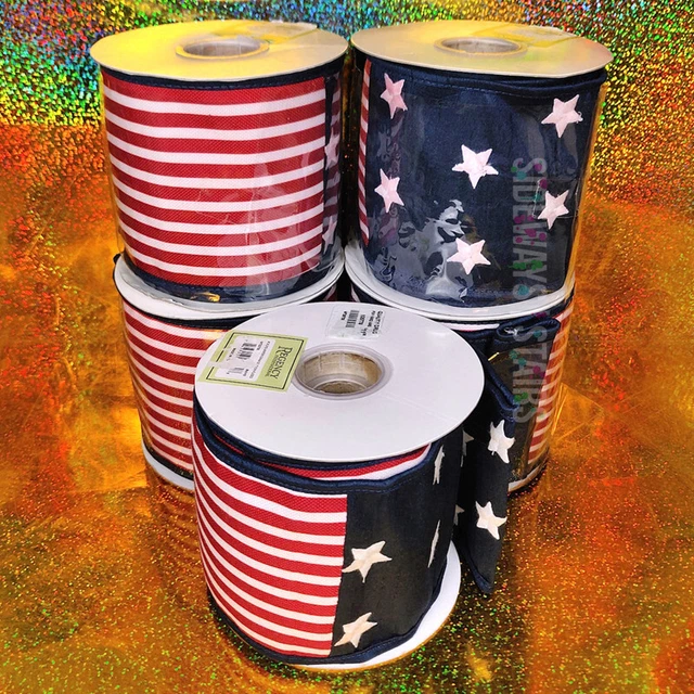 REGENCY AMERICAN WIRED RIBBON 5 ROLLS 4