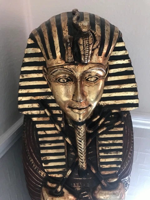 EGYPTIAN SARCOPHAGUS CD/DVD CABINETs BOOKSHELF TUTANKHAMUN 2
