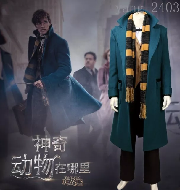 Fantastic Beasts and Where to Find Them Newt Scamander Costume Cosplay Windbreak