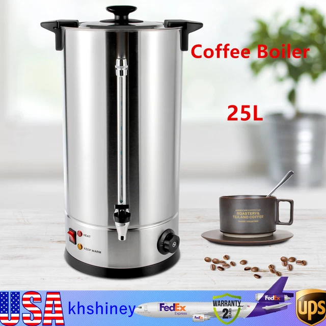 Gdrasuya10 Commercial Coffee Urn - Automatic Hot Water Dispenser, Stainless Steel Large Coffee Dispenser 8L/10L/25L For Quick Brewing - Ideal For Large Crowds - Perfect For Any Occasion (25L