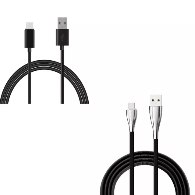 6ft and 10ft USB Cable Charger Power Cord Type-C Sync Wires for USB-C Phones