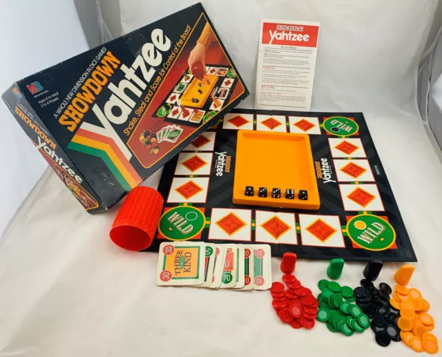 1991 Showdown Yahtzee Game by Milton Bradley Complete in Great Cond FREE SHIP