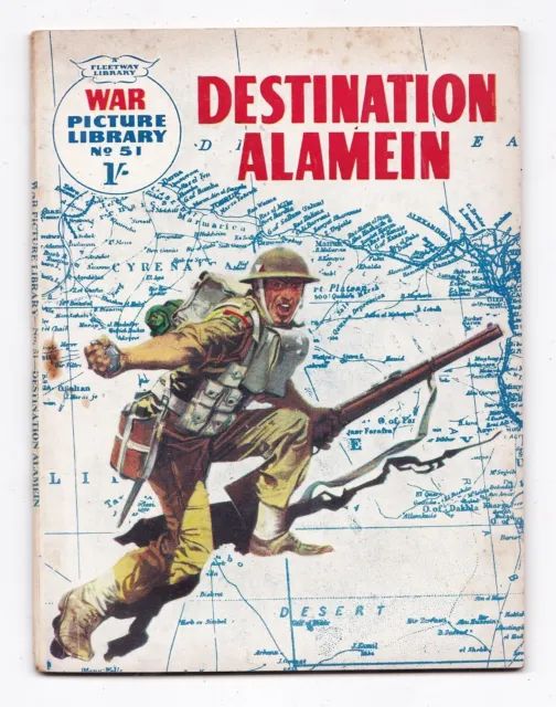 War Picture Library #51 DESTINATION ALAMEIN (original, 1960). VG+