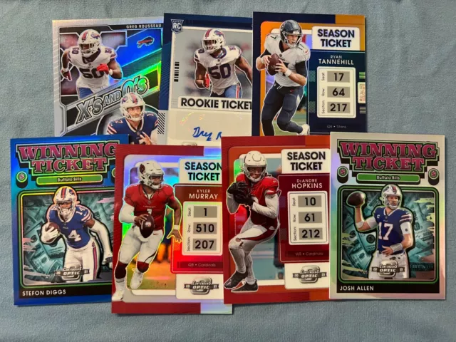 2021 Panini Contenders Optic Base/Inserts/Parallels NFL PICK YOUR PLAYER