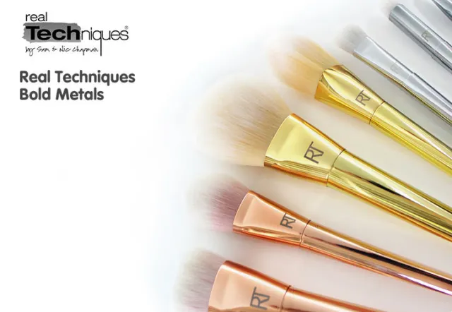 Real Techniques BOLD METALS COLLECTION By Samatha & Nic Chapman Pennelli Trucco