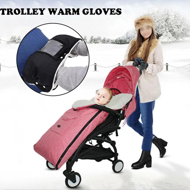 Stroller Gloves Windproof Waterproof Hand Guard Soft Winter New Mittens P3Q8