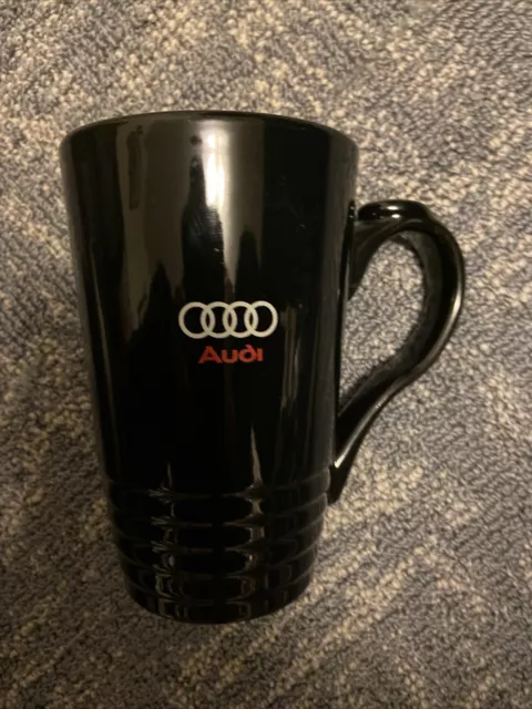 Audi Logo Coffee Mug Cup Black Porcelain 16oz