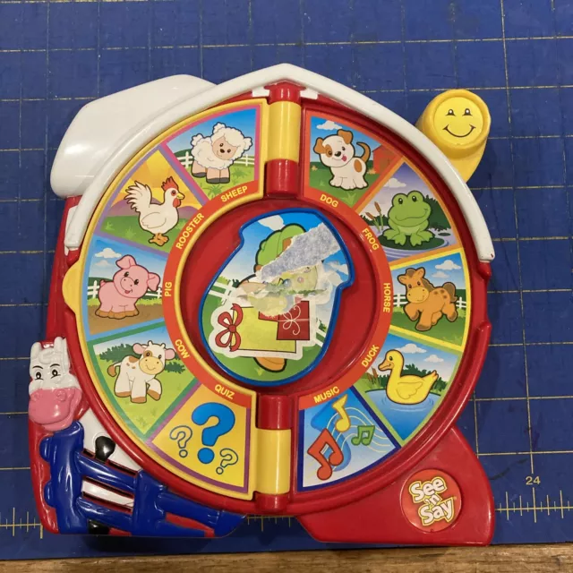 MATTEL SEE N' Say See And Say Little People Animal Sounds & Tunes 2003 ...