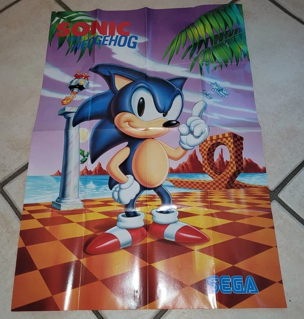 FLYER/POSTER - SONIC The Hedgehog - Sega Mega Drive - Bon État EUR 24 ...