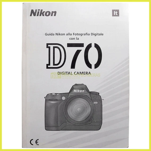 ORIGINAL NIKON D70 Camera Manual. Instructions in Italian. Original