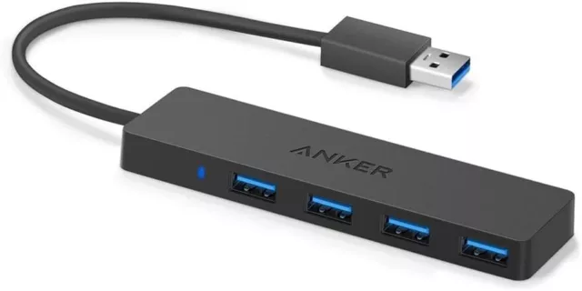 Anker A7516011 4 Port Ultra-Slim USB 3.0 Hub - Black