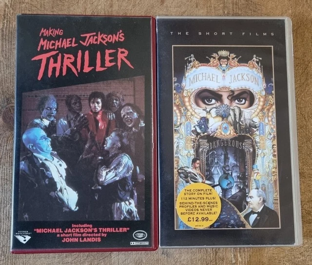 MICHAEL JACKSON VHS Bundle X2 Video Tapes Making Of Thriller