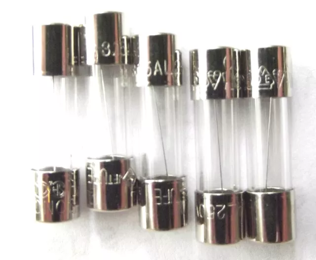 FUSE 3.15A 20MM  Quick Blow Fast F3.15a L 250v  Glass  02173.15MXP x5pcs