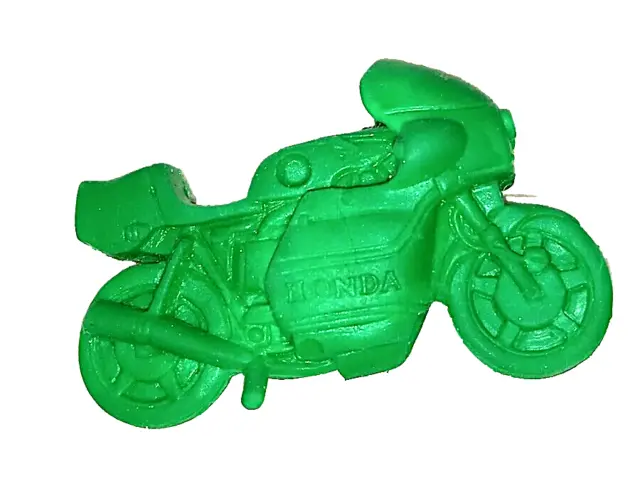 HONDA motocicletta - motorcycle green 80s eraser rubber radiergummi gomma