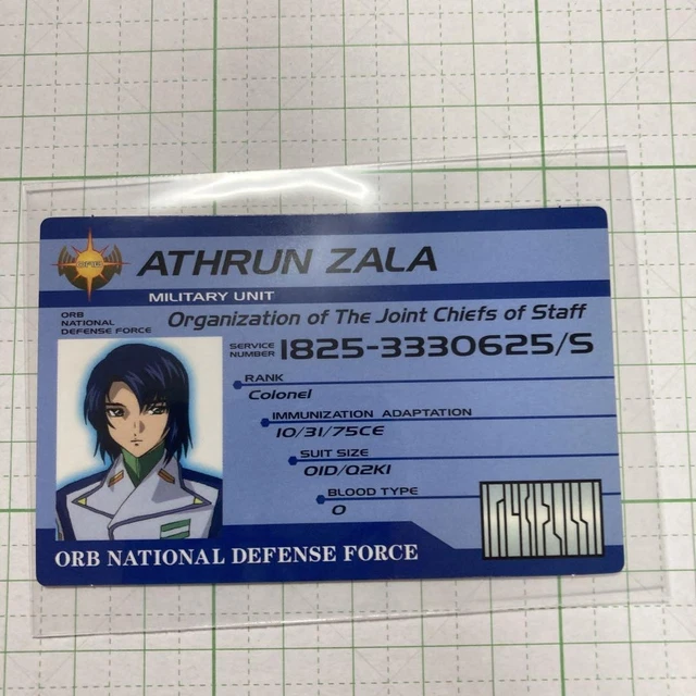 GUNDAM SEED ID Card Aslan Orb Paper, Used, Vintage £115.50 - PicClick UK