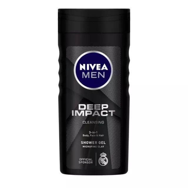 NIVEA MEN Nettoyant cheveux, visage et corps 250 ml + Livraison gratuite