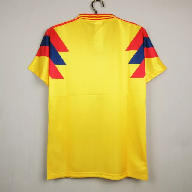 Colombia National 1990 Home Men's Retro Jersey - Valderrama Rincón 3