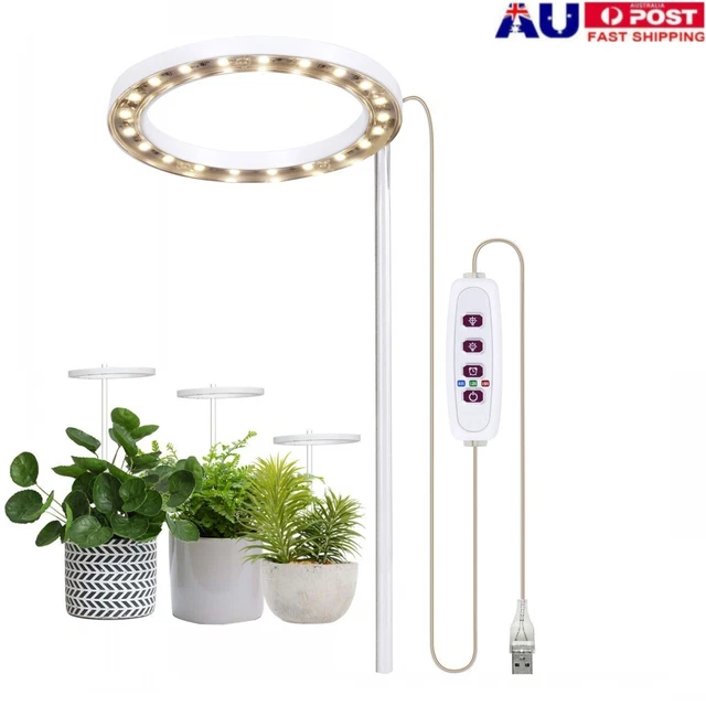 INDOOR USB FULL Spectrum Dimmable Plant Growing LED Grow Light Plants ...
