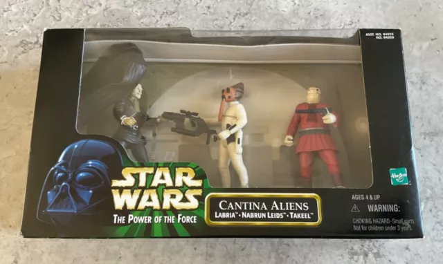 Hasbro - Star Wars - Power Of The Force - Cantina Aliens - 3 Figures - 1998 New