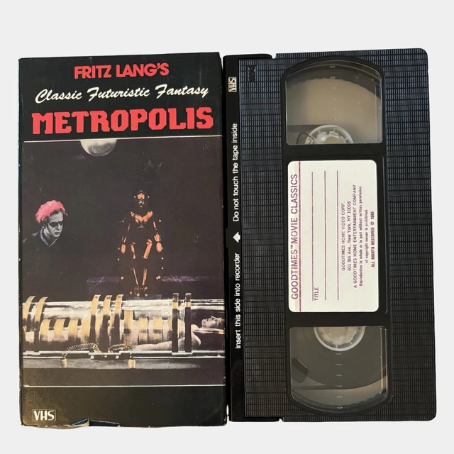FRITZ LANG’S METROPOLIS (VHS, 1927) Cult Sci-Fi Classic Futuristic ...