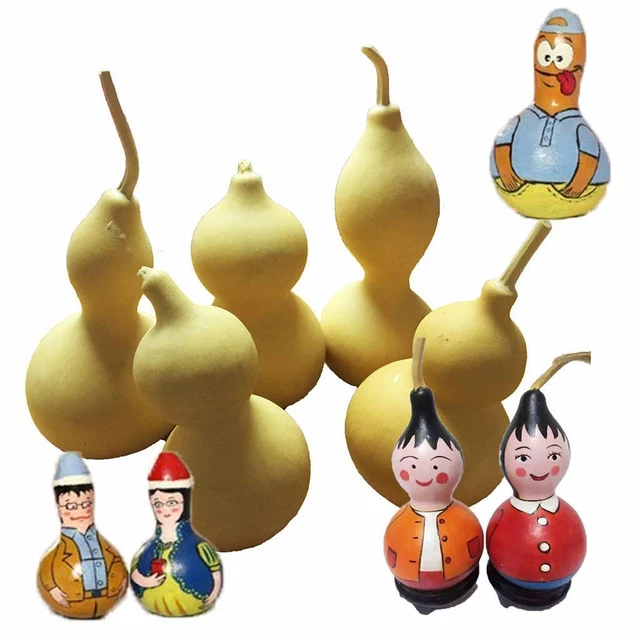 Ornamenti di zucca essiccati reali naturali unici Craft Decor Beaut Paint Gift