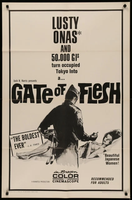 GATE OF FLESH Japan Sexploitation ORIGINAL 1965 1-SHEET MOVIE POSTER 27