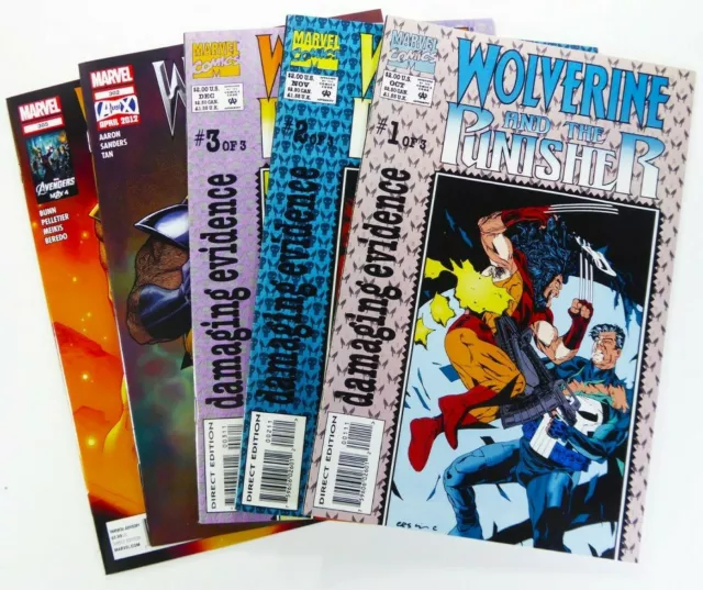 WOLVERINE AND THE PUNISHER (1993) #1 2 3 COMPLETE + #302 305 Lot VF/NM to NM