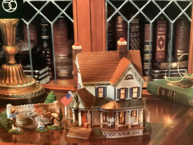 Dept 56 AUNT POLLY’S HOUSE Adventures of Tom Sawyer Figurines House Book