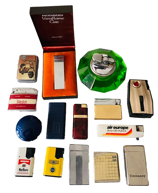 CIGARETTE LIGHTERS BUNDLE VINTAGE Ronson Varaflame Fendi Hadson