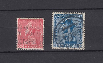 Ammiraglio SG466/468 BELLE USATO JK9091 NUOVA Zelanda KGV 1926 1d 2/ 