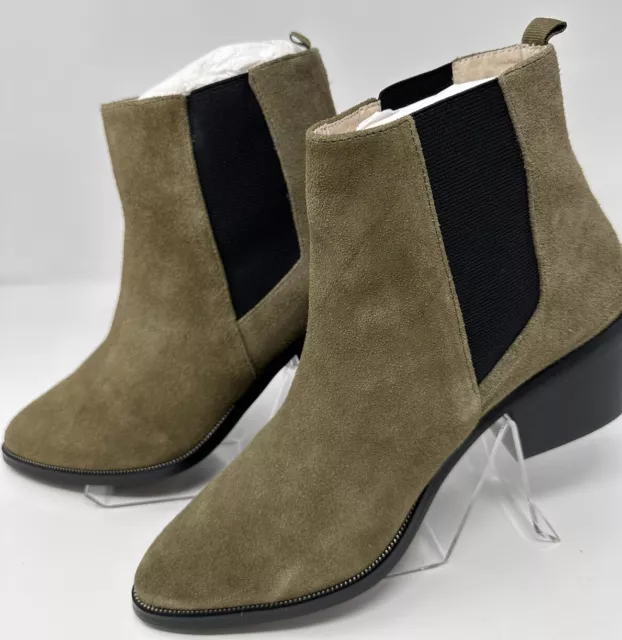 Sol Sana Edgar Suede Ankle Boot in Moss Green Size 39/US 8 NIB W/ Dust bags