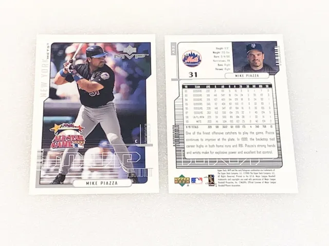 Mike Piazza 2000 Upper Deck MVP Baseball All-Star Game Issue 3.5x5 Jumbo #AS2