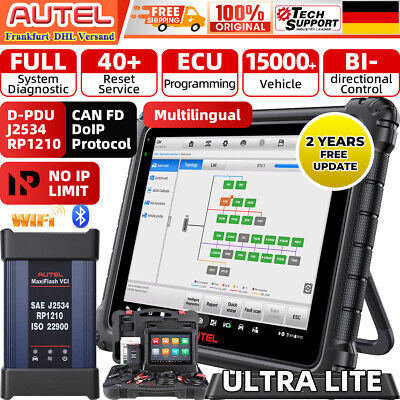 Autel Ultra Lite maxisys ULTRA obd2 dispositivo diagnostico j2534 ECU Coding programma Key 