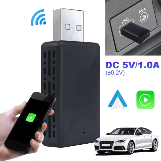 2 in 1 Wireless Carplay Android Auto Adapter Wired To Wireless Mini USB Dongle