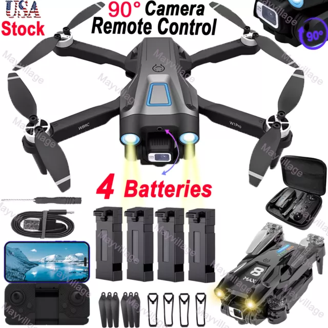 2024 NEW RC Drone with 4K HD Dual Camera FPV Wifi Foldable Quadcopter