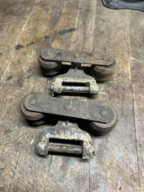Original Myers Roller Bearing Wheels Parts Cast Iron Barn Door Rollers Hangers