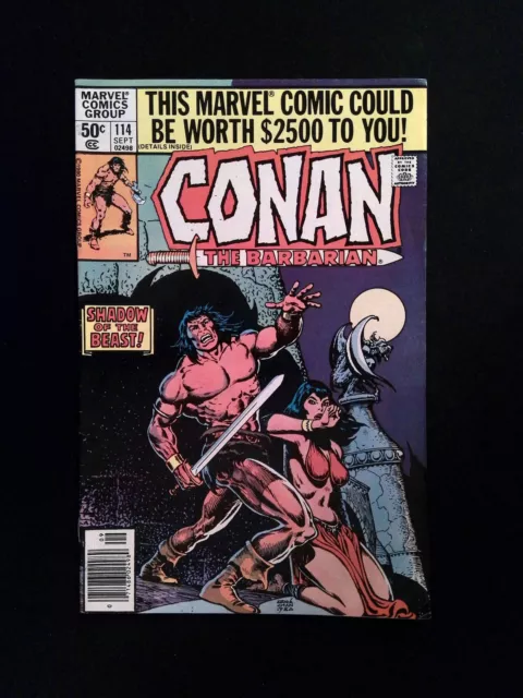 Conan the Barbarian #114  MARVEL Comics 1980 VF+ NEWSSTAND